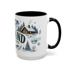 Lapland Coffee Mug | Travel Destination Souvenir Gift | Accent Color Ceramic 11oz 15oz