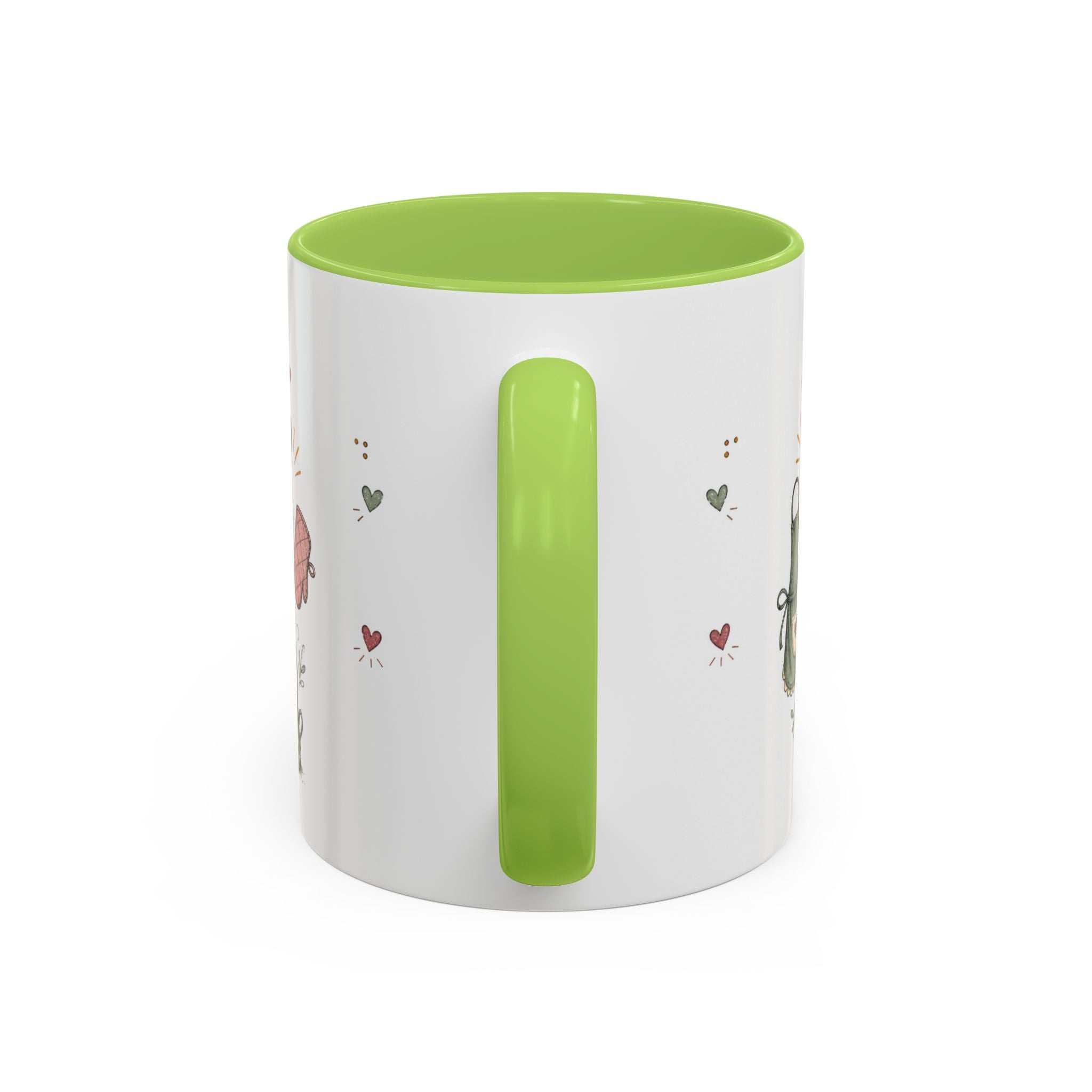 Grandma's Kitchen Hugs Coffee Mug | Gift From Grandkids | Accent Color Ceramic 11oz 15oz