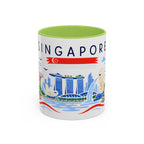 Singapore Coffee Mug | Travel Souvenir Accent Mug | Country Gift Ceramic Cup 11oz 15oz