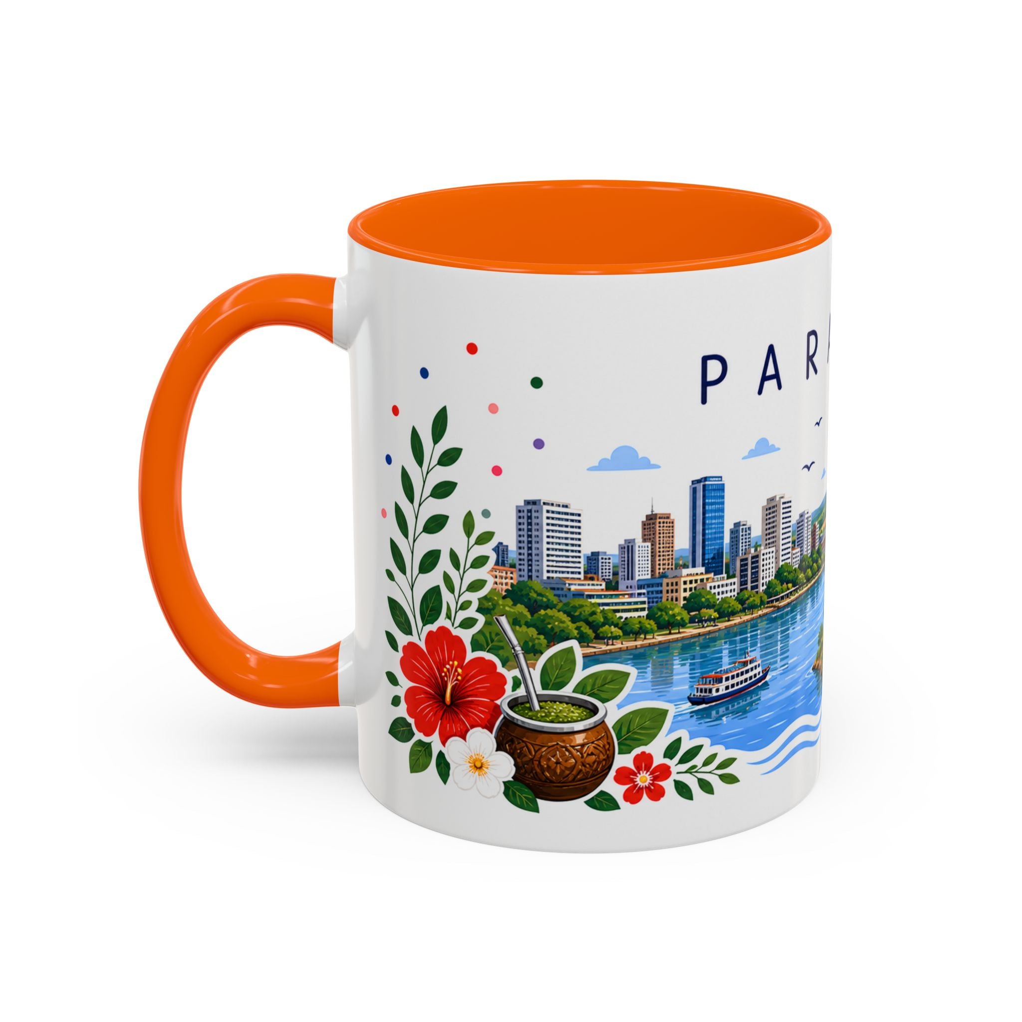 Paraguay Coffee Mug | Travel Souvenir Accent Mug | Place Gift Ceramic Cup 11oz 15oz
