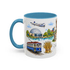 Wichita Illustrated Travel Mug | City Souvenir Accent Coffee Mug | 11oz 15oz Ceramic Cup