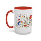 Storybook Cottage Breakfast Mug | Hand Painted Fairy Tale Accent Coffee Mug