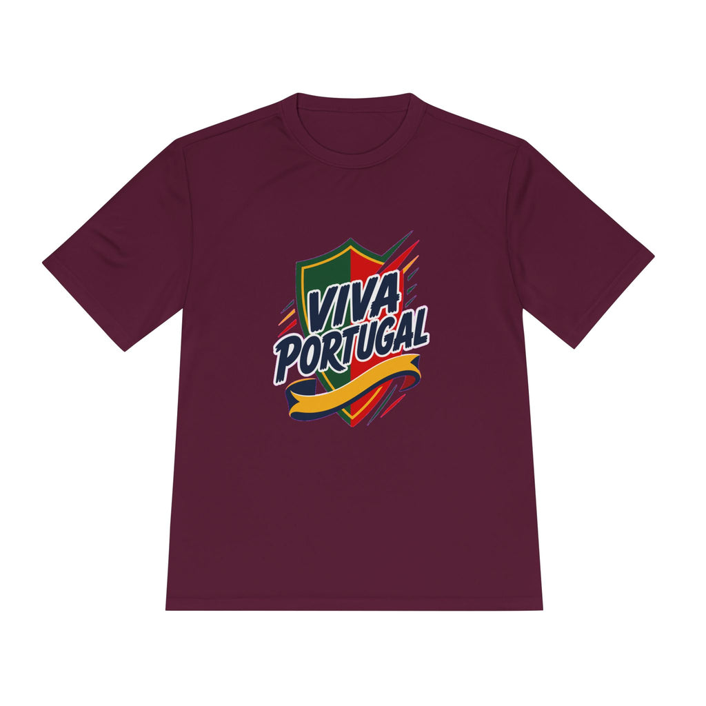Portugal Soccer T Shirt, Viva Portugal Tee, World Football Fan Shirt, Moisture Wicking Sport Tee