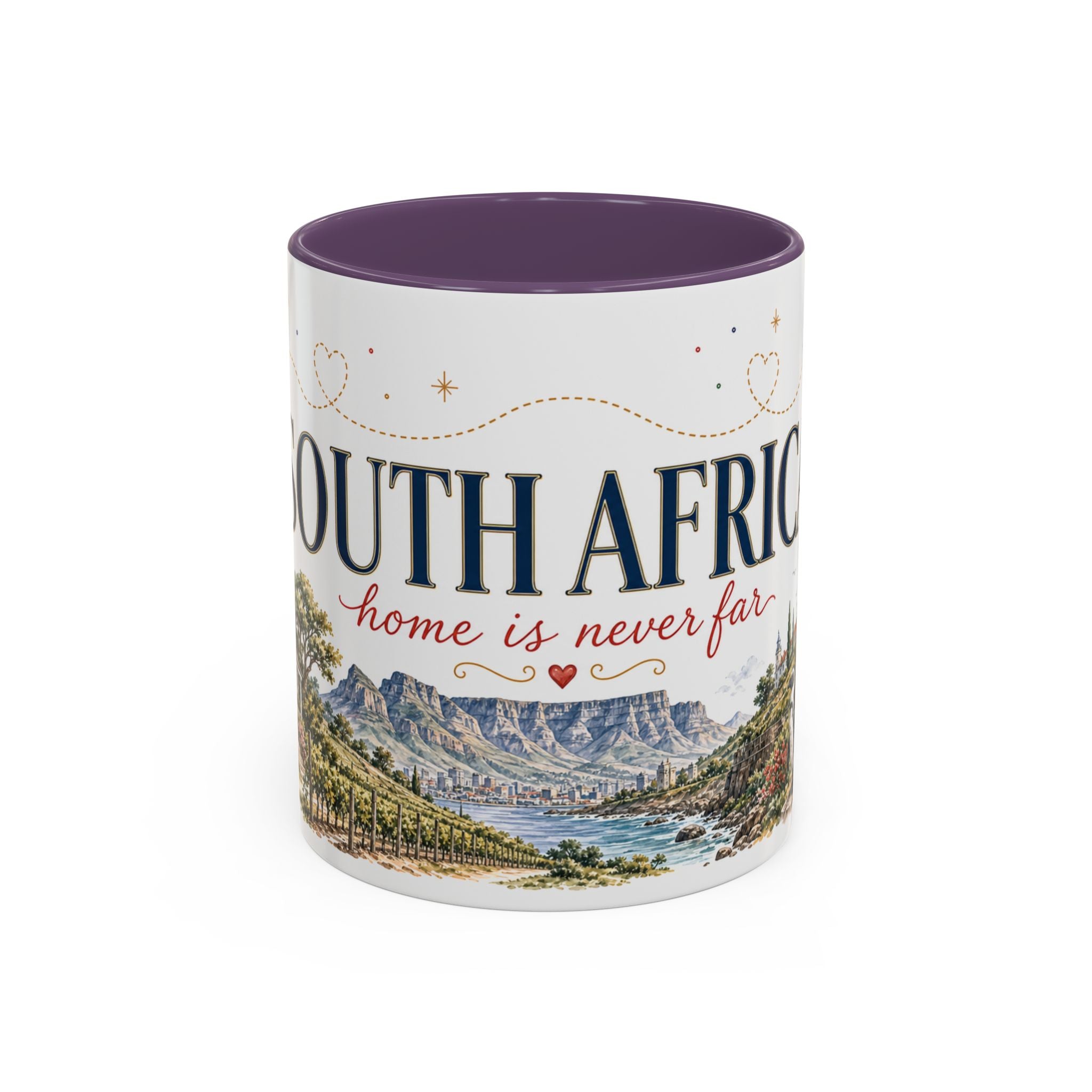 South Africa Home Country Mug | Moving Away Gift | Long Distance Friendship | 11 oz 15 oz Accent Mug