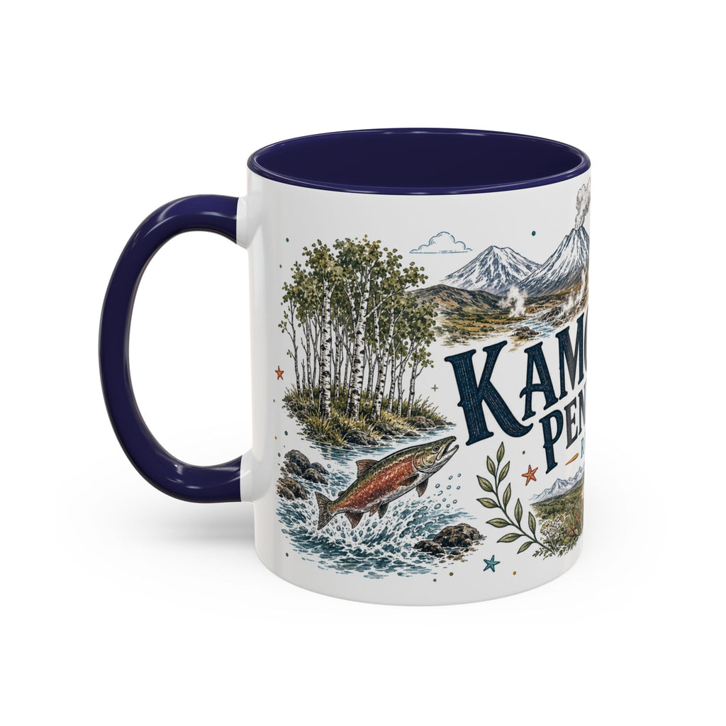 Kamchatka Peninsula Mug, Russia Travel Souvenir, Bucket List Gift, Accent Ceramic Coffee Mug 11oz 15oz