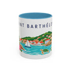 Saint Barthélemy Coffee Mug | Travel Souvenir Accent Mug | Country Gift Ceramic Cup 11oz 15oz