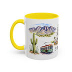 Tucson Illustrated Travel Mug | City Souvenir Accent Coffee Mug | 11oz 15oz Ceramic Cup