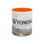 Wyoming Home State Mug | Moving Away Gift | Long Distance Friendship Coffee Cup | 11oz 15oz Accent Mug