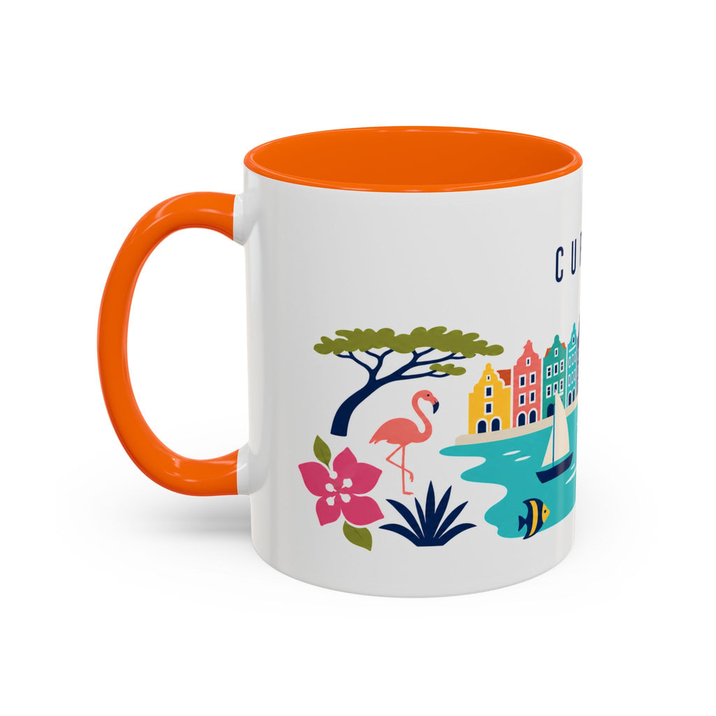 Curaçao Coffee Mug | Travel Souvenir Accent Mug | Country Gift Ceramic Cup 11oz 15oz