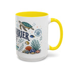 Great Barrier Reef Coffee Mug | Travel Destination Souvenir Gift | Accent Color Ceramic 11oz 15oz