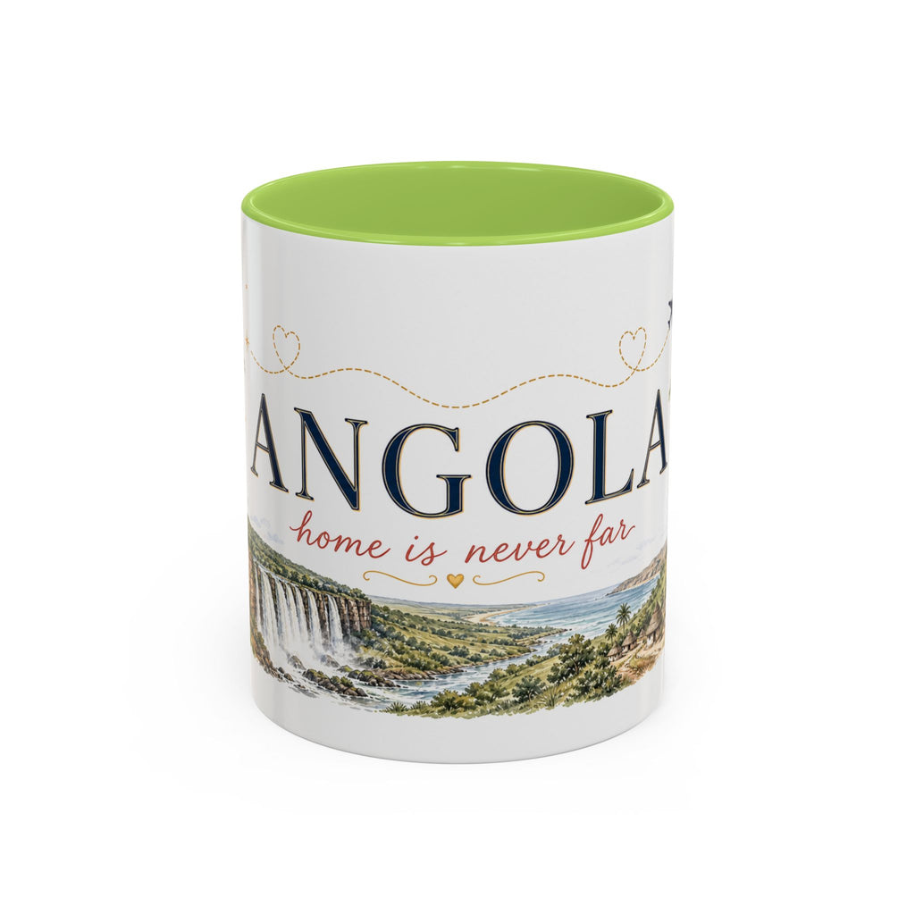 Angola Home Country Mug | Moving Away Gift | Long Distance Friendship | 11 oz 15 oz Accent Mug