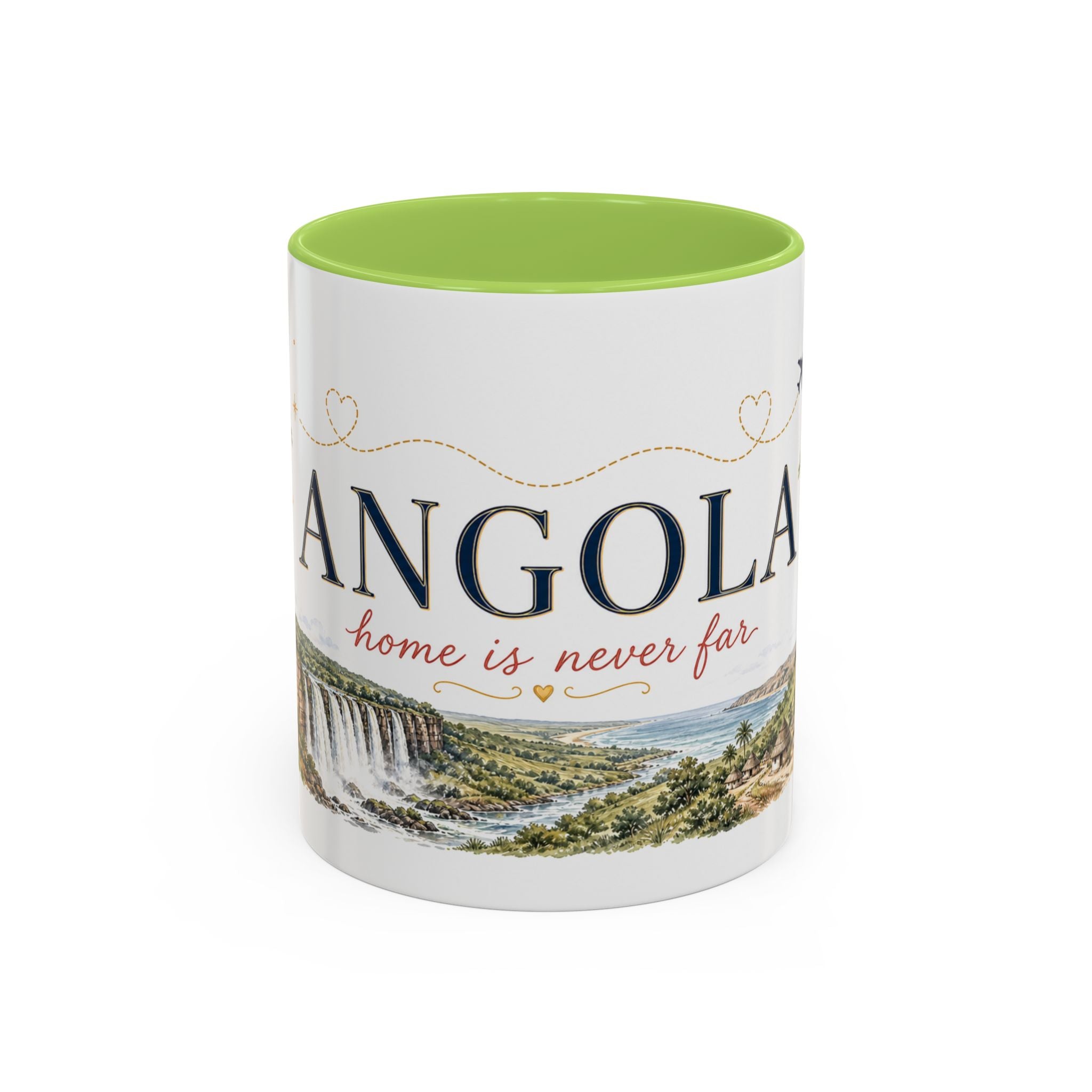 Angola Home Country Mug | Moving Away Gift | Long Distance Friendship | 11 oz 15 oz Accent Mug