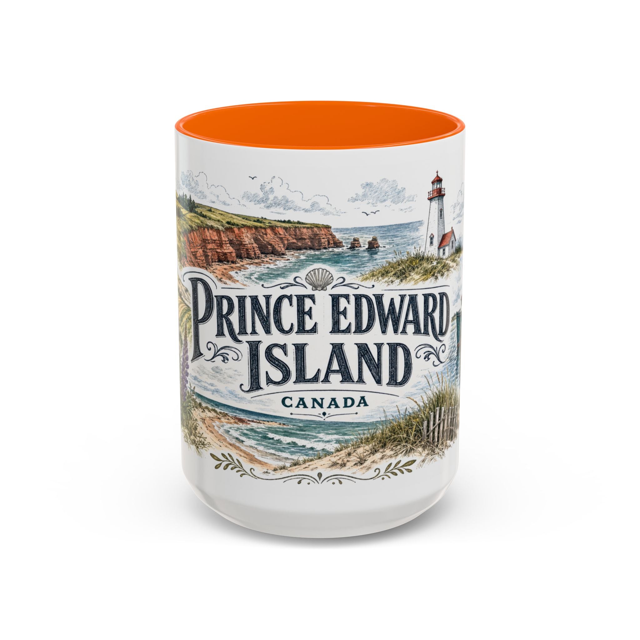 Prince Edward Island Mug, Canada Travel Souvenir, Bucket List Gift, Accent Ceramic Coffee Mug 11oz 15oz
