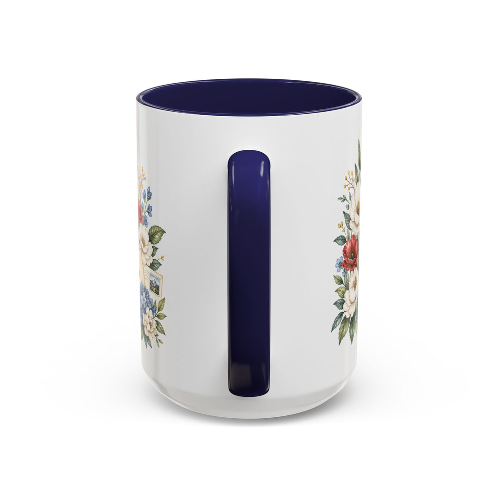 USA Home Country Mug | Moving Away Gift | Long Distance Friendship | 11 oz 15 oz Accent Mug