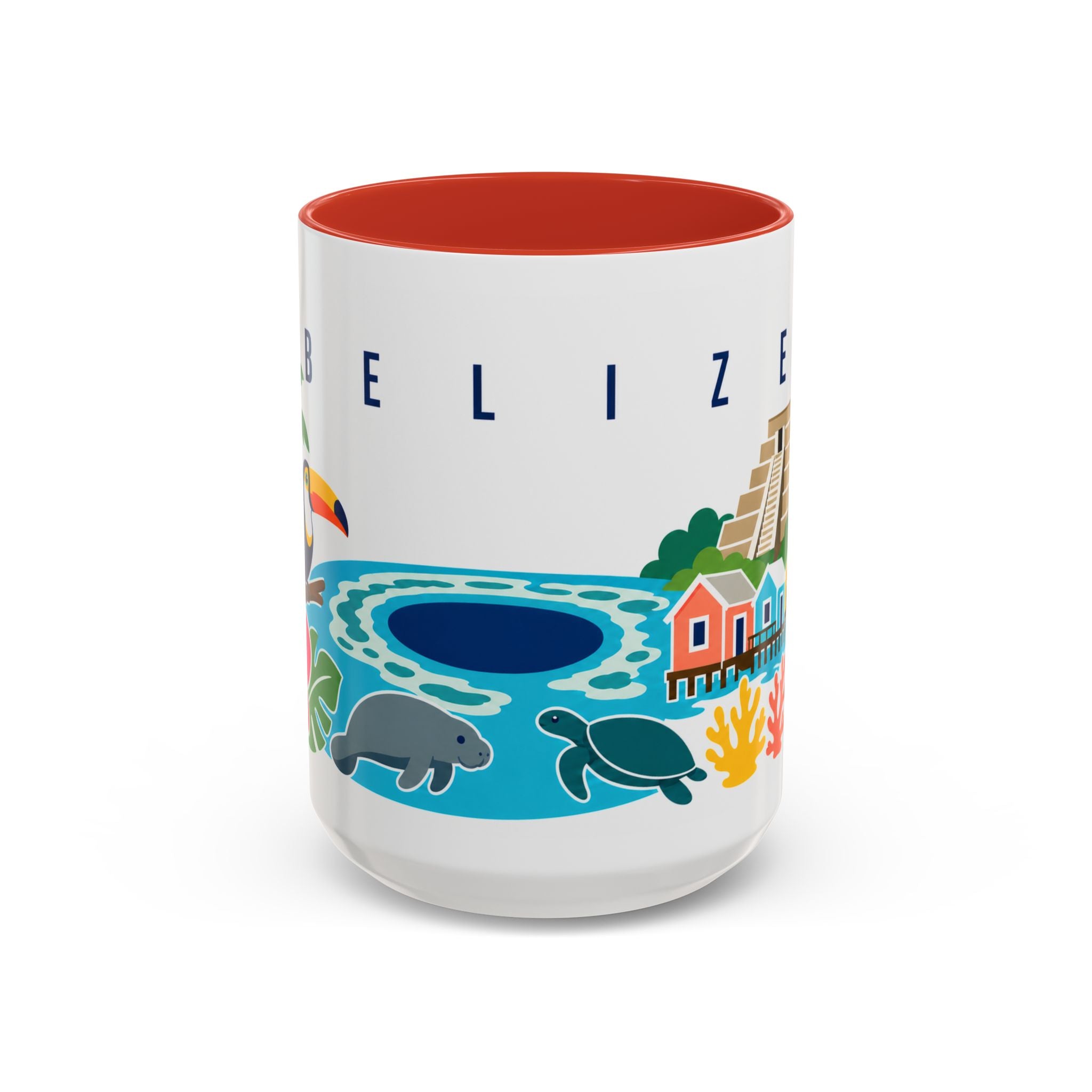 Belize Coffee Mug | Travel Souvenir Accent Mug | Country Gift Ceramic Cup 11oz 15oz