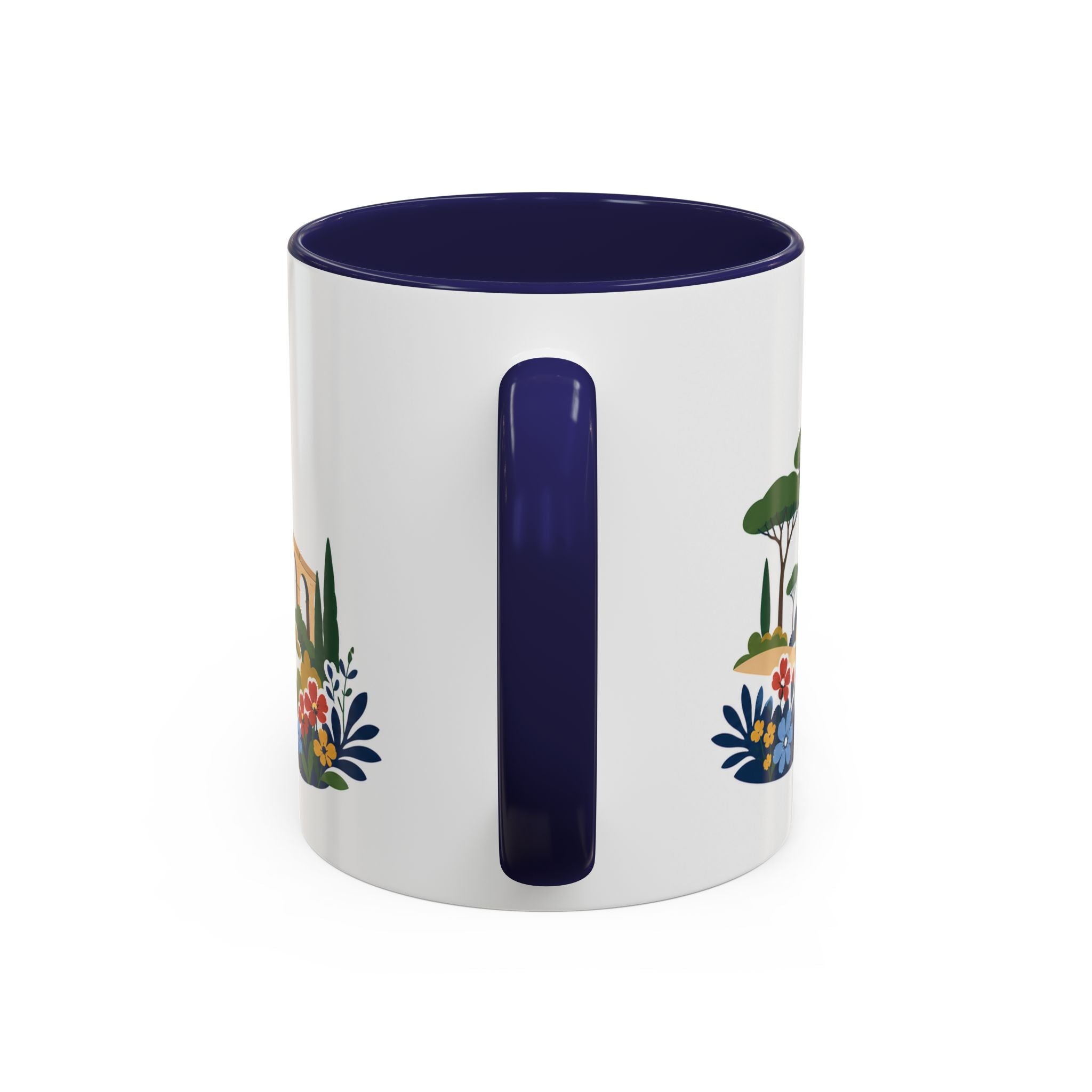 Rome Coffee Mug | Italy Travel Souvenir | Porcelain Decal City Gift | 11oz 15oz Accent Mug