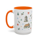 Ireland Christmas Mug | Watercolor Travel Souvenir | Holiday Gift | Accent Ceramic Coffee Cup 11oz 15oz