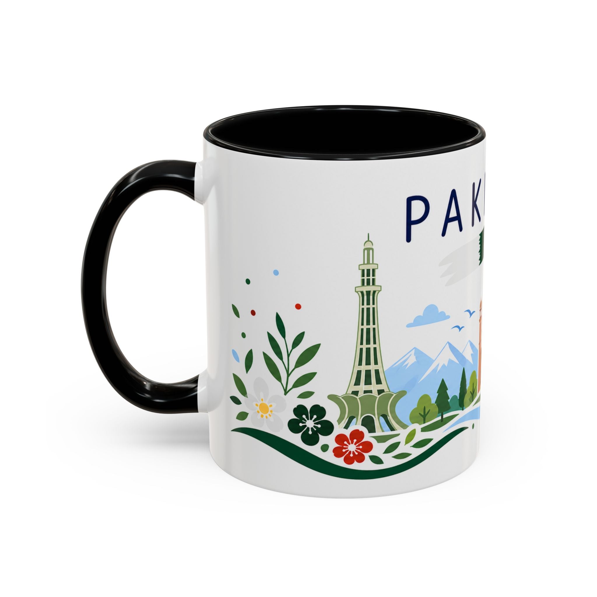 Pakistan Coffee Mug | Travel Souvenir Accent Mug | Country Gift Ceramic Cup 11oz 15oz