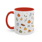 Thanksgiving Baking Mug | Watercolor Autumn Gift | Pumpkin Pie Accent Coffee Cup 11oz 15oz