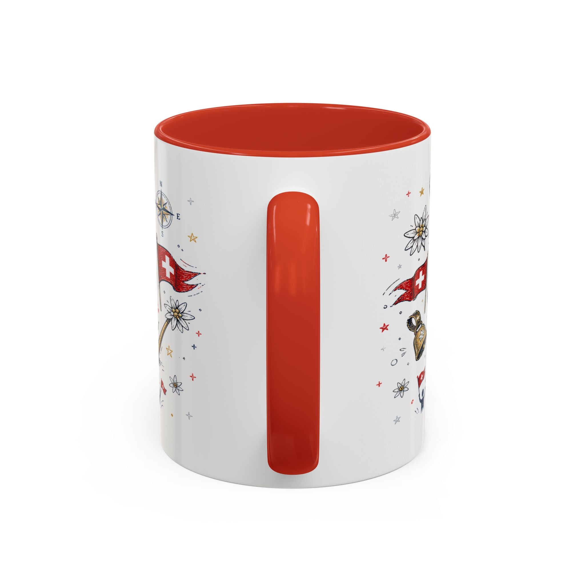 Switzerland Coffee Mug | World Cup Soccer Fan Gift | Accent Color Ceramic 11oz 15oz