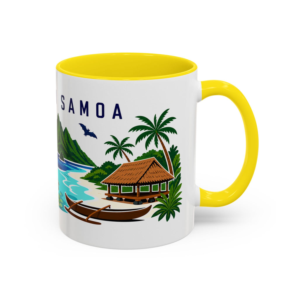 American Samoa Coffee Mug | Travel Souvenir Accent Mug | Country Gift Ceramic Cup 11oz 15oz