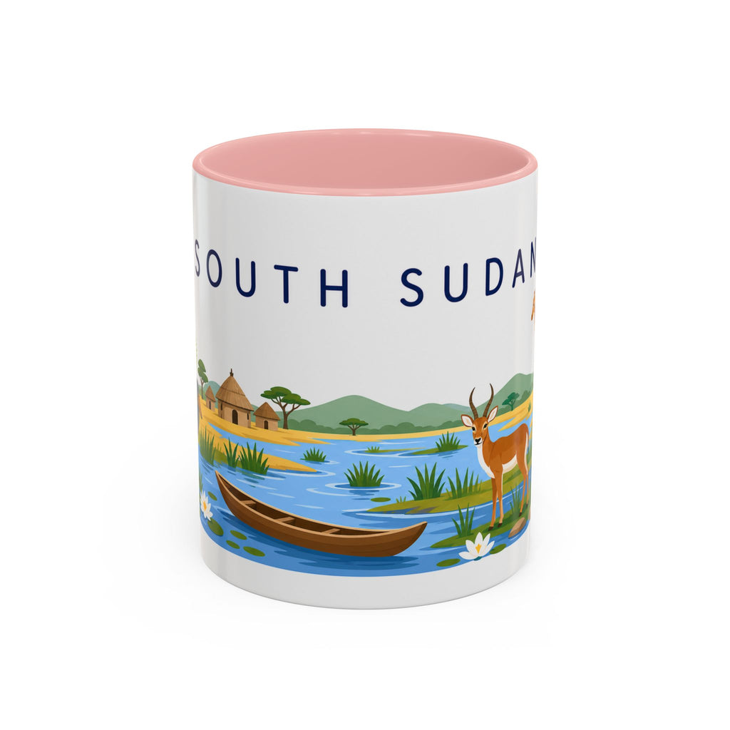 South Sudan Coffee Mug | Travel Souvenir Accent Mug | Country Gift Ceramic Cup 11oz 15oz