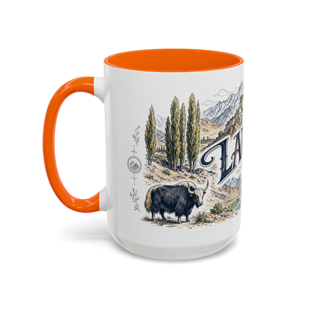 Ladakh Mug, India Travel Souvenir, Bucket List Gift, Accent Ceramic Coffee Mug 11oz 15oz