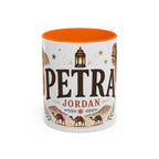 Petra Coffee Mug | Travel Destination Souvenir Gift | Accent Color Ceramic 11oz 15oz