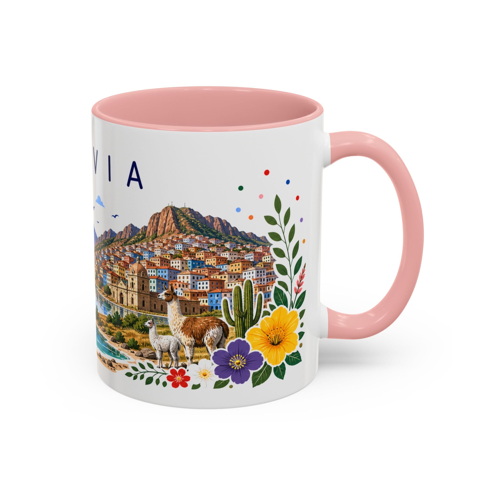 Bolivia Coffee Mug | Travel Souvenir Accent Mug | Place Gift Ceramic Cup 11oz 15oz
