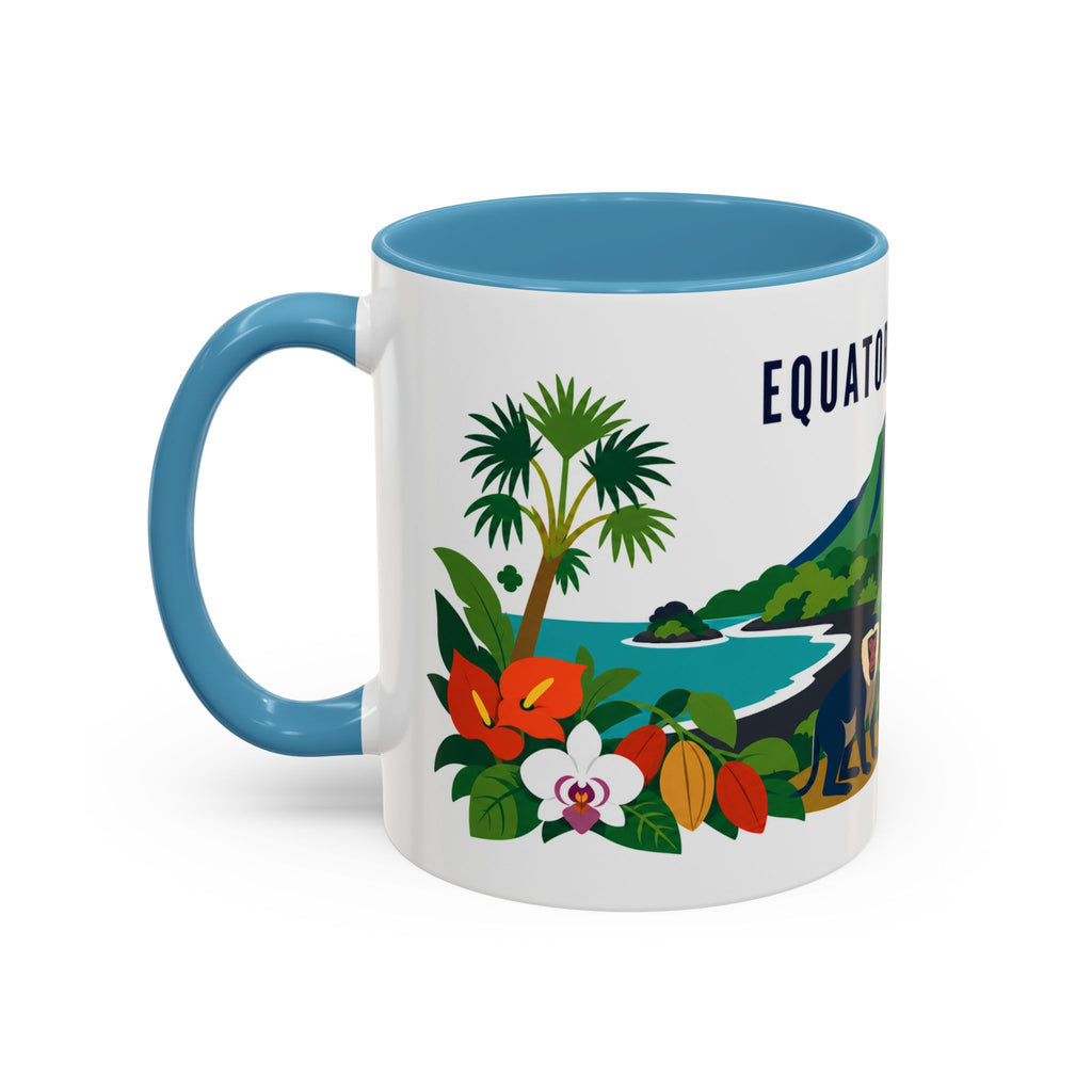 Equatorial Guinea Coffee Mug | Travel Souvenir Accent Mug | Country Gift Ceramic Cup 11oz 15oz