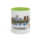 Richmond Illustrated Travel Mug | City Souvenir Accent Coffee Mug | 11oz 15oz Ceramic Cup