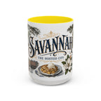 Savannah Coffee Mug | United States Travel Souvenir | Vintage Illustrated City Gift | 11 oz 15 oz Accent Mug