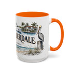 Fort Lauderdale Coffee Mug | United States Travel Souvenir | Vintage Illustrated City Gift | 11 oz 15 oz Accent Mug