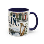 Dublin Coffee Mug | Ireland Travel Souvenir | Vintage Illustrated City Gift | 11 oz 15 oz Accent Mug