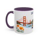 San Francisco Coffee Mug | United States Travel Souvenir | Porcelain Decal City Gift | 11oz 15oz Accent Mug