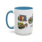 Richmond Illustrated Travel Mug | City Souvenir Accent Coffee Mug | 11oz 15oz Ceramic Cup