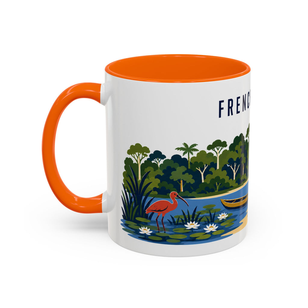 French Guiana Coffee Mug | Travel Souvenir Accent Mug | Country Gift Ceramic Cup 11oz 15oz