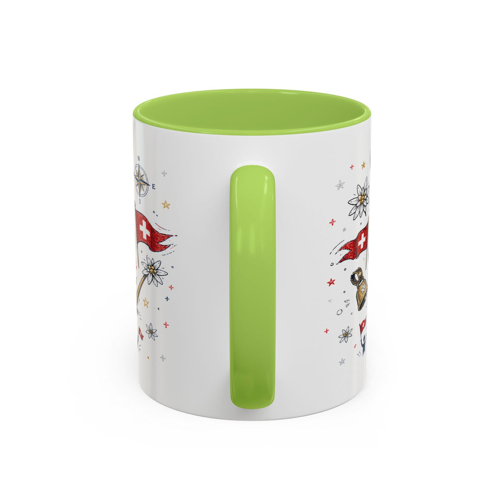 Switzerland Coffee Mug | World Cup Soccer Fan Gift | Accent Color Ceramic 11oz 15oz