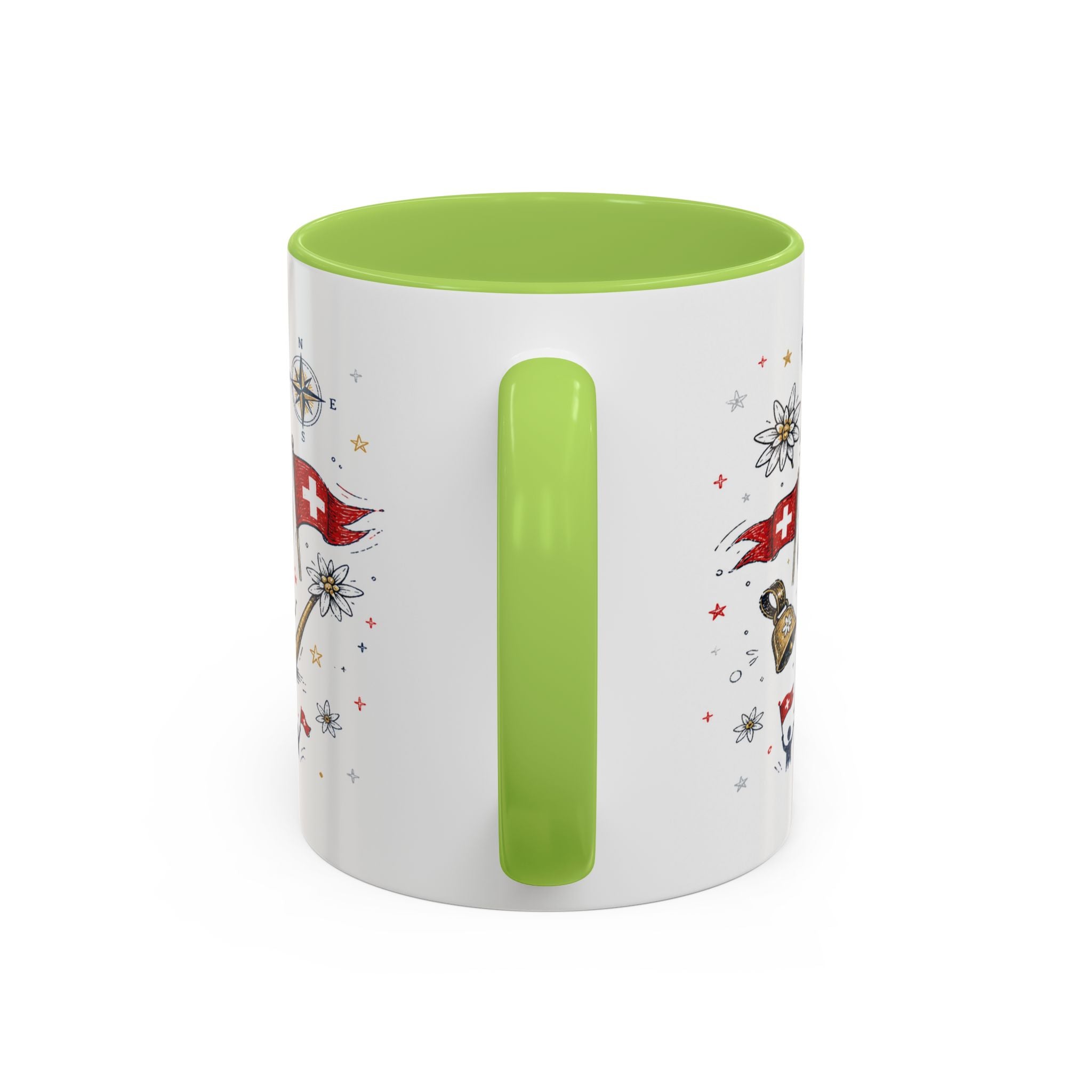 Switzerland Coffee Mug | World Cup Soccer Fan Gift | Accent Color Ceramic 11oz 15oz