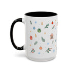 Dhaka Christmas Mug | Watercolor Travel Souvenir | Holiday Gift | Accent Ceramic Coffee Cup 11oz 15oz