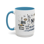 New York City Coffee Mug | New York Souvenir Travel Gift | Accent Color Ceramic 11oz 15oz