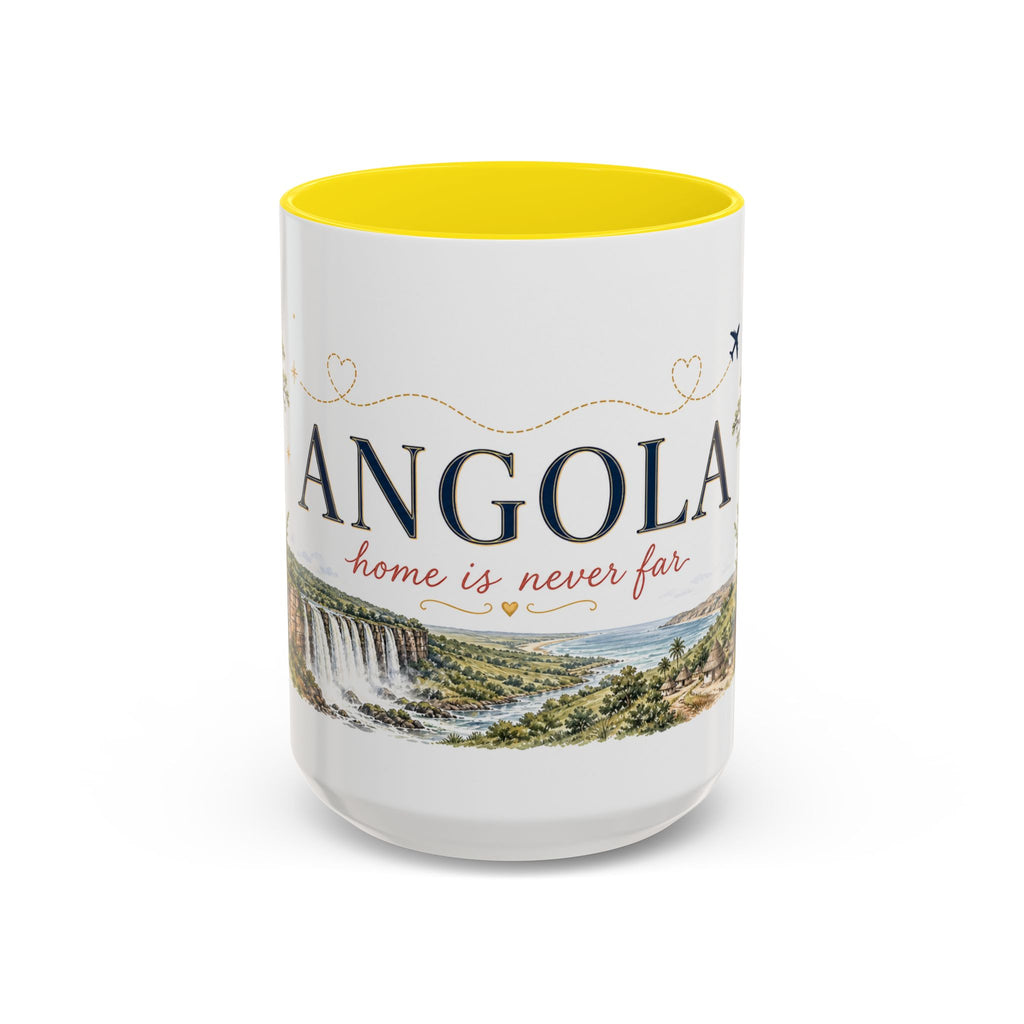 Angola Home Country Mug | Moving Away Gift | Long Distance Friendship | 11 oz 15 oz Accent Mug