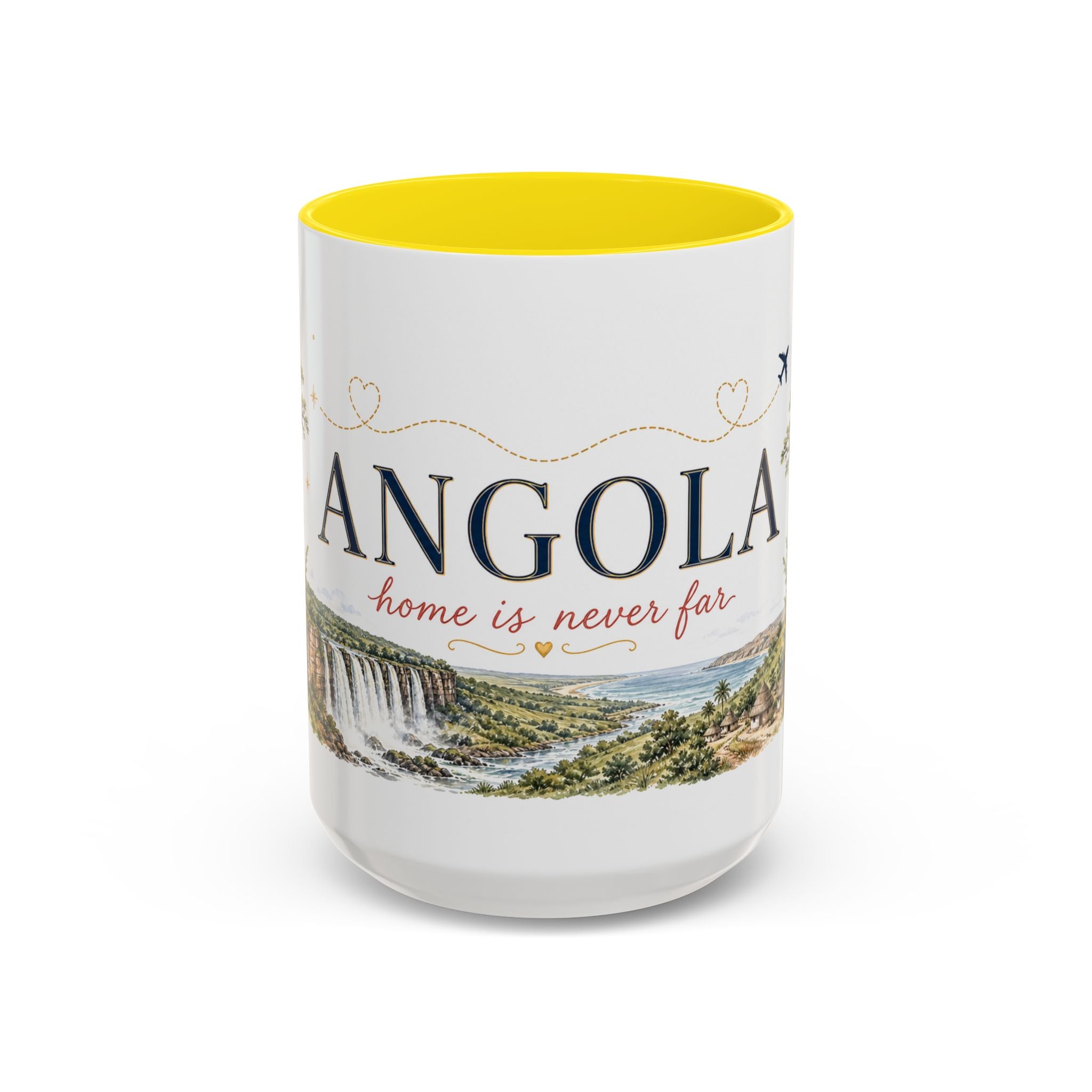 Angola Home Country Mug | Moving Away Gift | Long Distance Friendship | 11 oz 15 oz Accent Mug