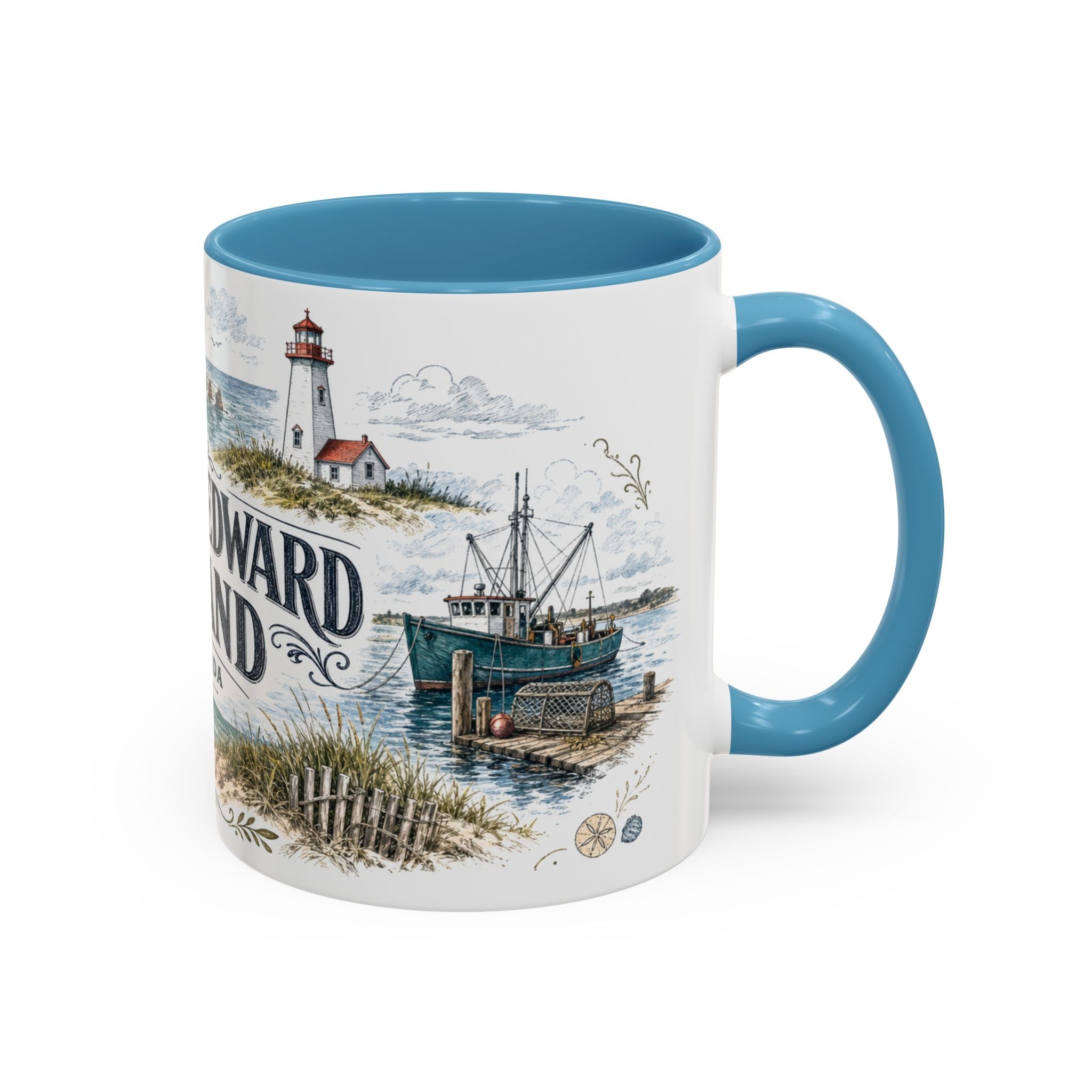 Prince Edward Island Mug, Canada Travel Souvenir, Bucket List Gift, Accent Ceramic Coffee Mug 11oz 15oz