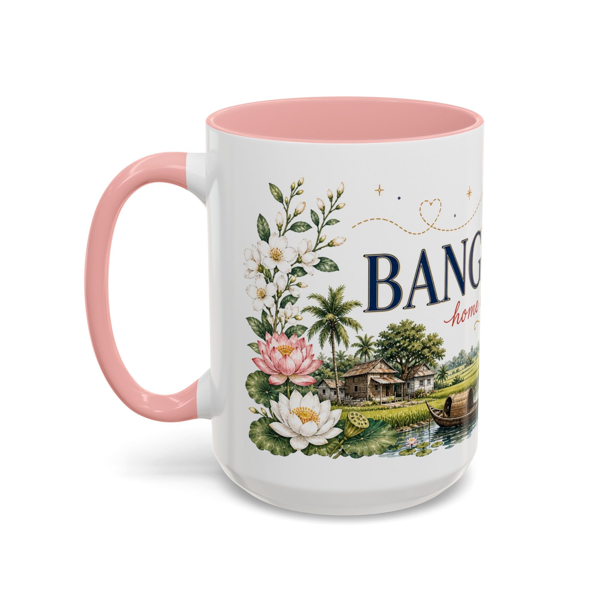 Bangladesh Home Country Mug | Moving Away Gift | Long Distance Friendship | 11 oz 15 oz Accent Mug