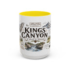 Kings Canyon National Park Coffee Mug | California Sierra Nevada Sequoia Gift | Accent Color Ceramic 11oz 15oz