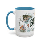 Big Sur Coffee Mug | Travel Destination Souvenir Gift | Accent Color Ceramic 11oz 15oz