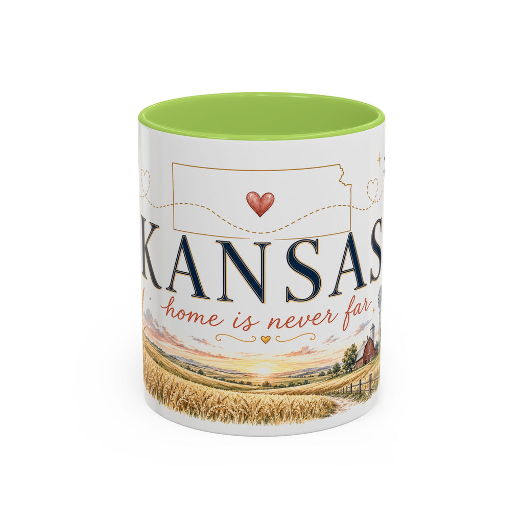 Kansas Home State Mug | Sunflower Prairie Landscape Coffee Cup