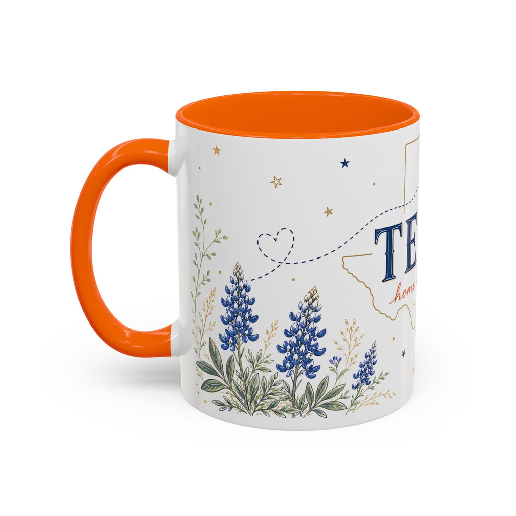 Texas State Map Mug | Bluebonnet Botanical Design, Home Reminder Coffee Cup