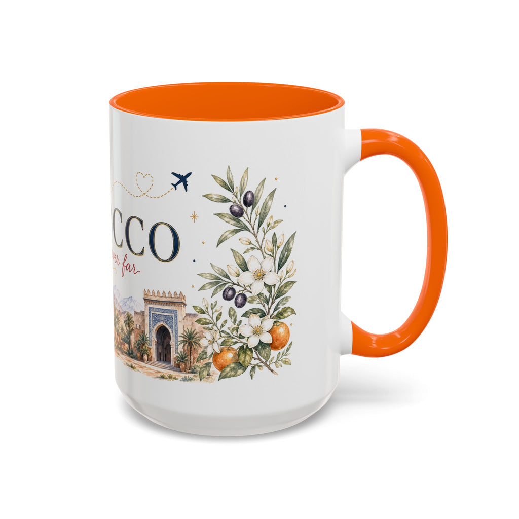 Morocco Home Country Mug | Moving Away Gift | Long Distance Friendship | 11 oz 15 oz Accent Mug